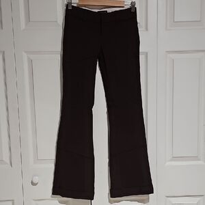 Rampage Brown Low Rise Flare Dress Pants Size 0